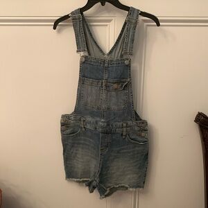 Jean short overalls